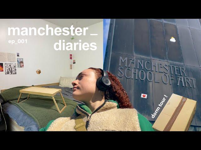 manchester diaries  first week of uni, room tour + freshers flu