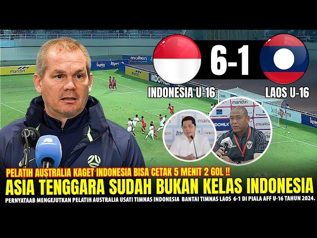 GEGERKAN ASIA !! Pelatih Australia Sampai NGOMONG GINI Usai Timnas Bantai Laos 6-1, PIALA AFF U-16