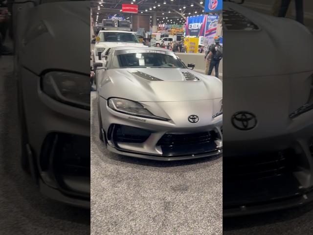 @toyotausa Supra carbon fiber Adro kit at @semashow  #toyotasupra #adro #sema #carbonfiber