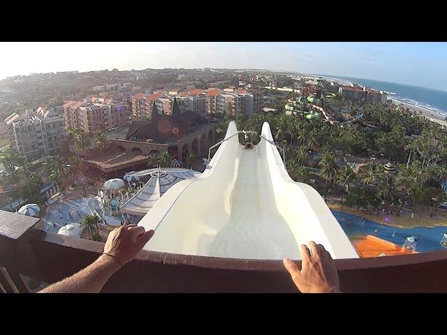 65 mph Insano Water Slide at Beach Park