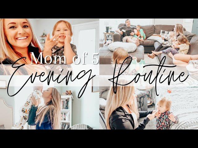 MOM OF 5 EVENING ROUTINE  // Large Homeschooling Mom Nighttime Routine With a Baby + Toddler