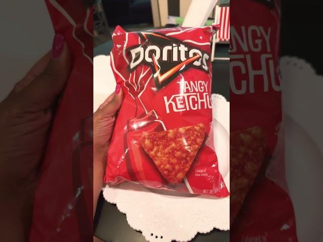 TANGY KETCHUP DORITOS #shorts #ketchupdoritos #newsnacks