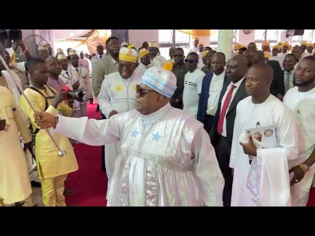 Governor Ademola Adeleke Elegant Dancing Skills at his Mother's Thanksgiving Celebration