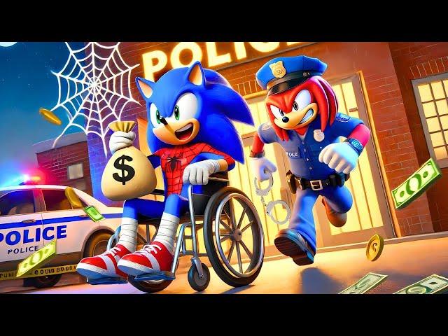 SONIC SPIDERMAN Escapes From Prison?! What Happened??| Funny Story | Sonic The Hedgehog 3 Animation