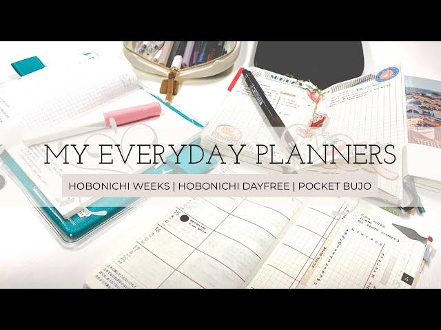 My Everyday Planners | Hobonichi Weeks Hobonichi Dayfree Moleskine Pocket BuJo | paperjoyph