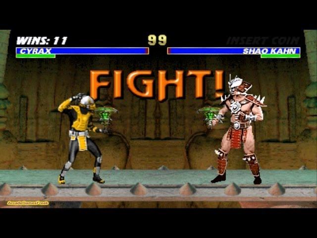 Mortal Kombat 3 arcade Cyrax Gameplay Playthrough