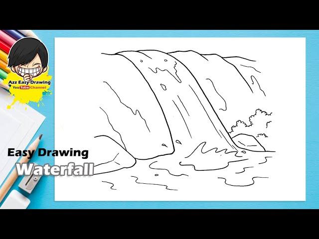 Easy Waterfall Drawing