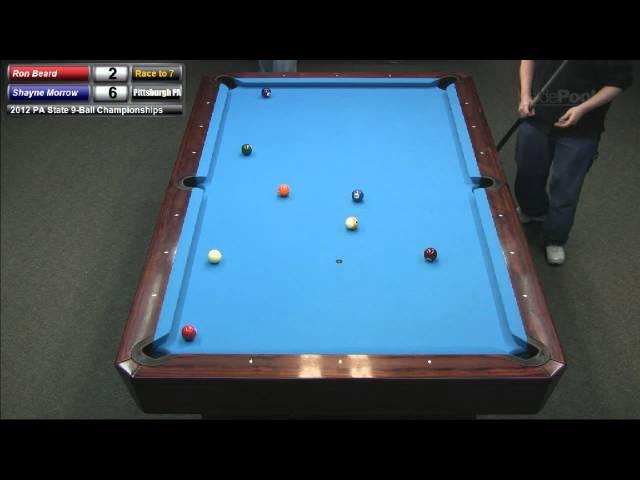 Ron Beard vs Shayne Morrow at the 2012 PA State 9-Ball Championships