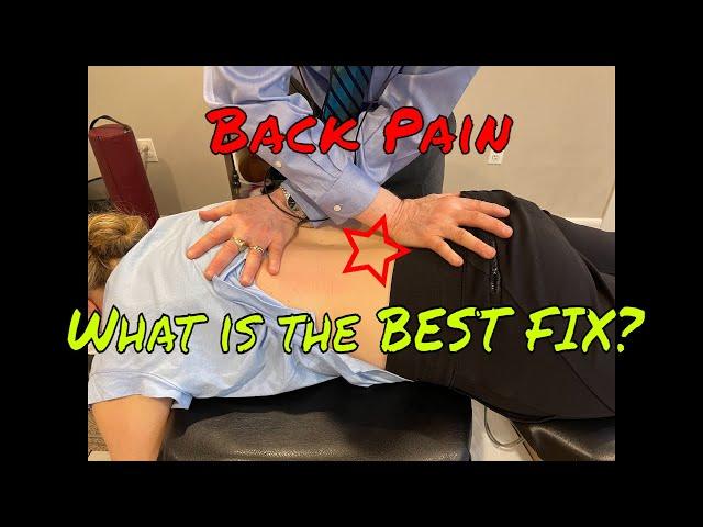 Fix Low Back Pain: What NOT to do and How to Fix it FAST