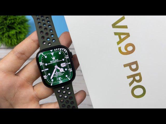 VA9 Pro Unboxing & Review: Best Apple Watch Series 8 Clone with AMOLED and Chat-GPT & New Animations