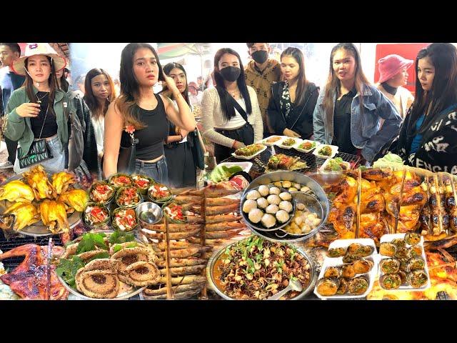 Massive Food & Morning Daily Cambodian Street Food Show - Fresh Food & People Lifestyle, Real Life