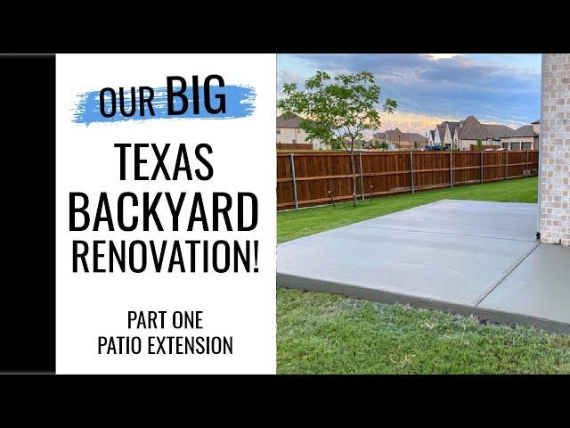 OUR BIG TEXAS BACKYARD MAKEOVER!! | PART ONE - THE PATIO! | Madge Mathews