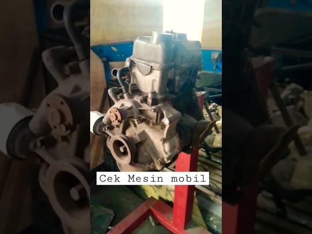 Cek mesin mobil di bengkel praktek smk#mesinmobil #shorts #fyp