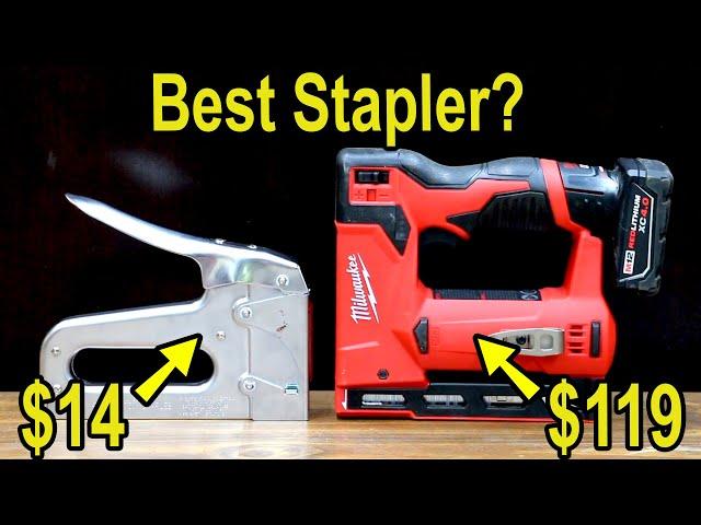 Best Stapler? Milwaukee vs Ryobi, Arrow, DeWalt, Makita, Bauer, Stanley, Workpro, Citadel, Bielmeier