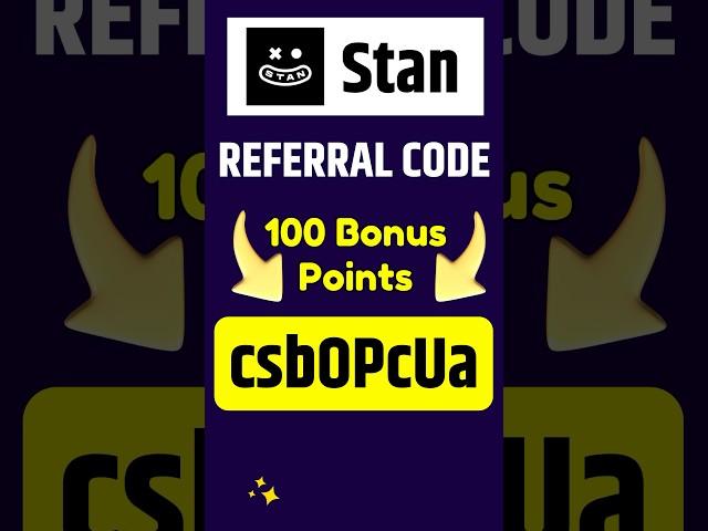 Stan app Referral Code | stan referral code | stan app me referral code kaise dale