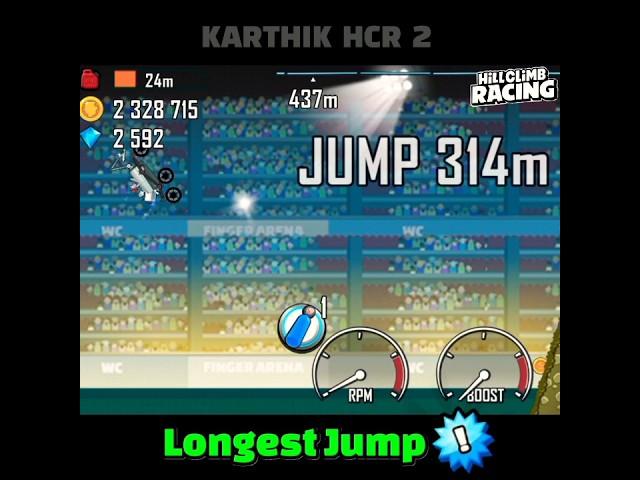 HILL CLIMB RACING : LONGEST JUMP RECORD 