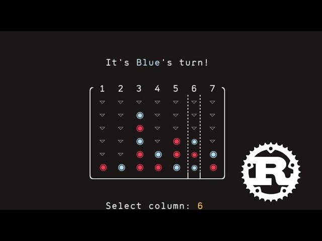 The smoothest CLI connect 4 you've ever seen (in Rust)