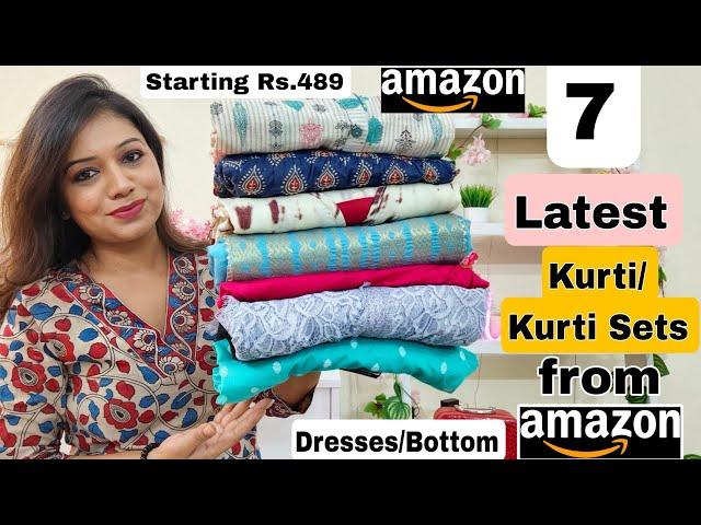  Amazon Kurti/Kurti Set Haul Starting Rs.489| Amazon Dailywear/Officewear Kurtis/️Amazon  Haul
