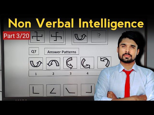 How to Solve Non Verbal Intelligence and Figure Reasoning Questions? | Part 3/20