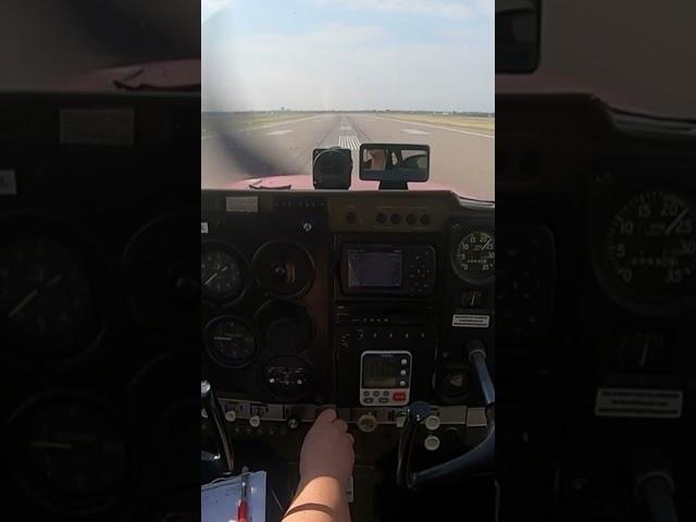 Solo soft field take-off practice at CYXE
