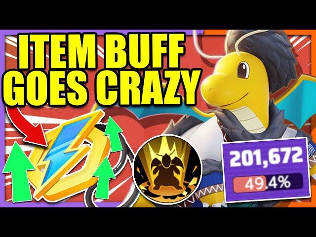 200,000 DAMAGE with BUFFED CHARGING CHARM on OUTRAGE DRAGONITE | Pokemon Unite