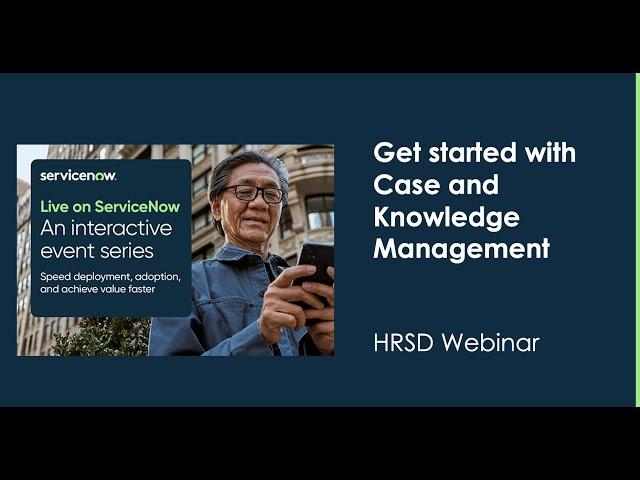 Get started with Case and Knowledge Management for HR Service Delivery