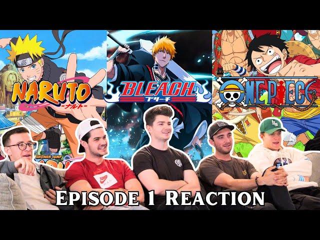 Anime HATERS Watch Episode 1 of Naruto, Bleach, and One Piece | Group Reaction