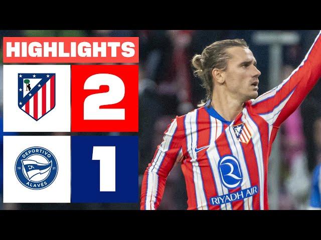 ATLÉTICO DE MADRID 2 - 1 DEPORTIVO ALAVÉS I HIGHLIGHTS LALIGA EA SPORTS