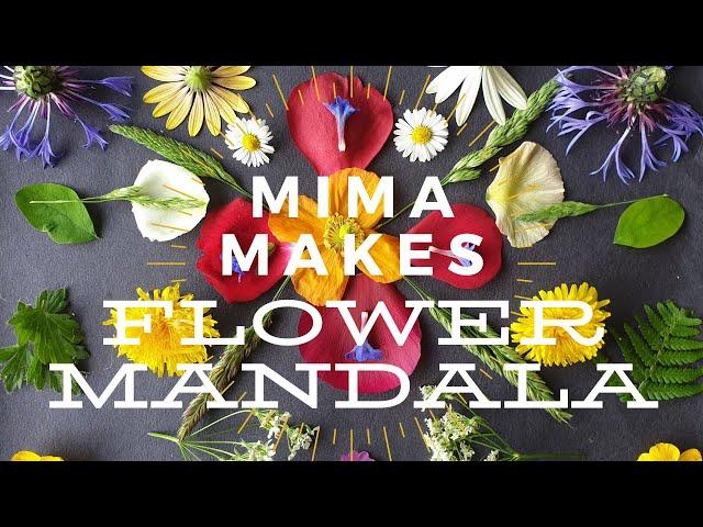 Mima Makes: fresh flower mandala