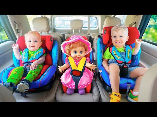 Let’s Buckle Up, Who's At the Door + MORE BEST Kids Videos with Diana and Roma Family