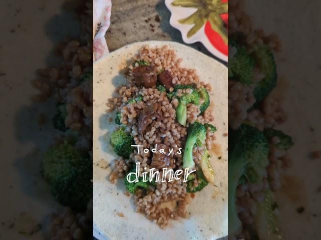 An unconventional dinner combo that kinda works