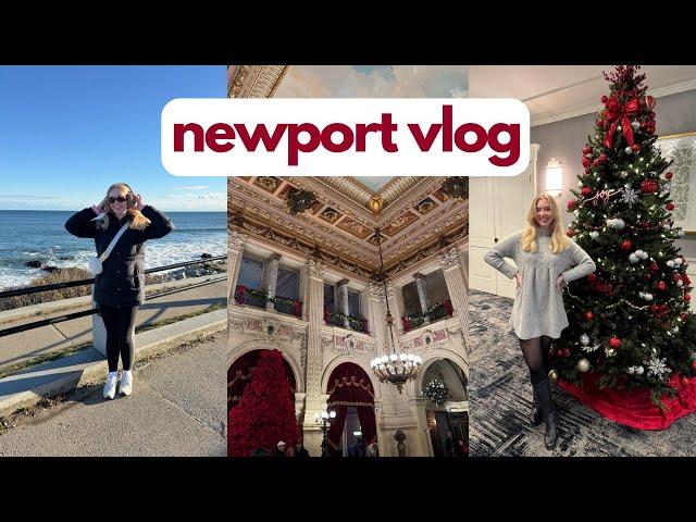 thanksgiving in newport: cliff walk, touring mansions, shopping | vlog