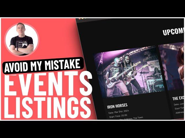 How To Build An Event Listings using Bricks Builder