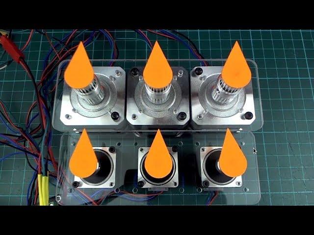 Coordinated stepper motor control (arduino)