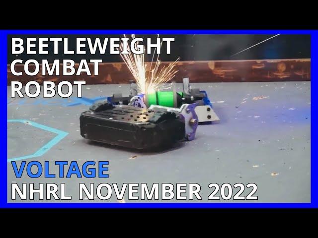 Voltage: Fight Reel - Beetleweight Combat Robot - NHRL November 2022