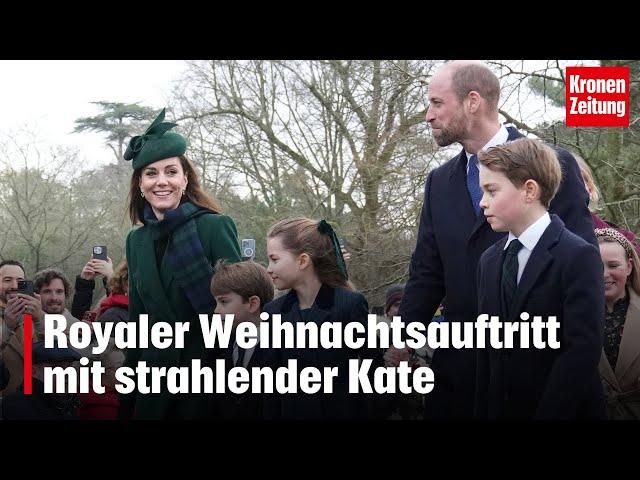 Royaler Weihnachtsauftritt mit strahlender Kate | krone.tv NEWS