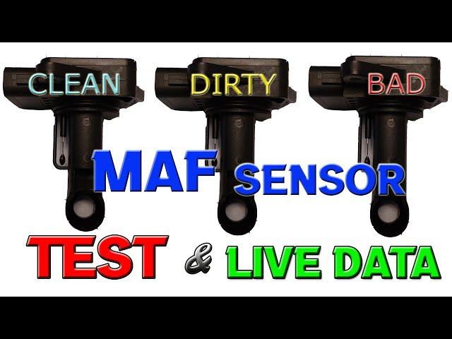 DIRTY MAF VS CLEAN MAF VS BAD MAF SENSOR TESTING AND LIVE DATA with a SCAN TOOL.