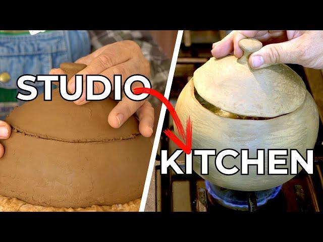 Make a CLAY COOKING POT and Use It