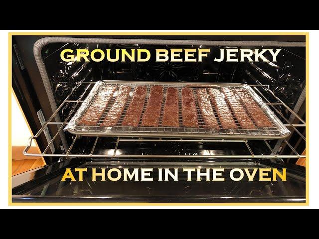 Ground Beef Jerky in a Convection Oven