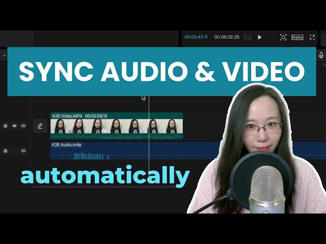 How to Sync Audio with Video Automatically | Easy & Fast Step-by-Step Tutorial | Capcut PC