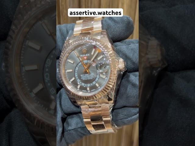 #rolexwatch #rosegoldwatch #skydweller #luxurywatches #swissmade #luxurytimepiece #watches #brandnew