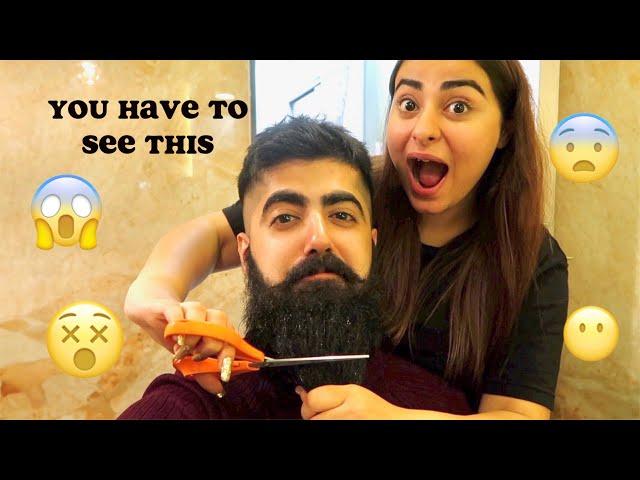 SHAVED AFTER A YEAR  | BEARD TRANSFORMATION VLOG | Muskan Chanchlani ft. Dheeraj Wadhwa