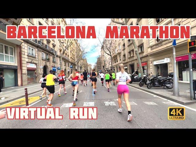 Virtual Run | Marathon Barcelona 2025 | Treadmill Workout #070