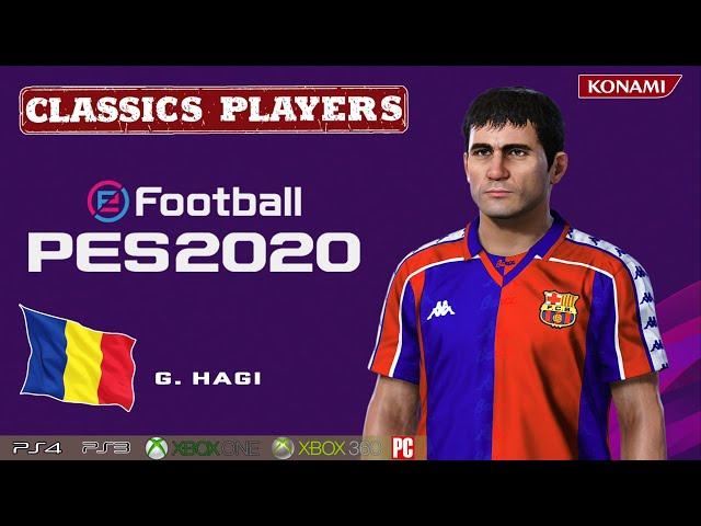 G. HAGI face+stats (Classics Players) How to create in PES 2020