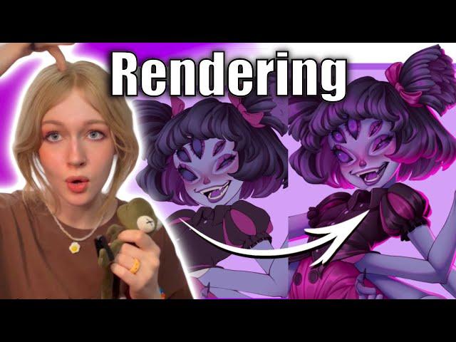 tips for RENDERING Digital Art (coloring & shading tutorial)