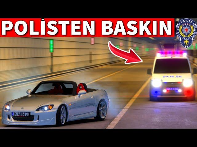 S2000 İLE TÜNELİ KAPATIP YANLADIK !! POLİS GELDİ