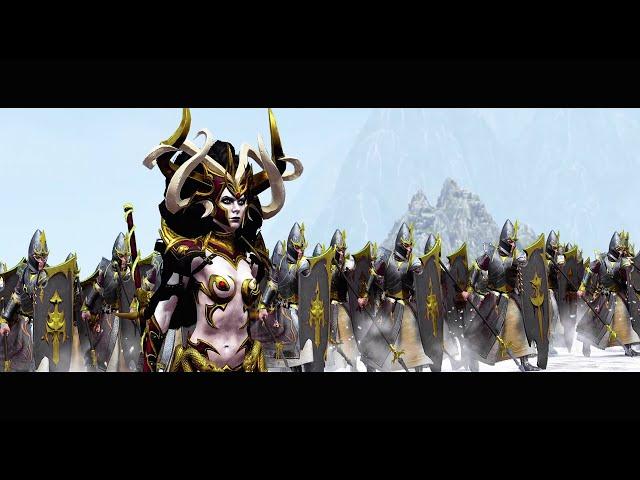 THE EMPIRE vs DARK ELVES - Total War: WARHAMMER 2 Cinematic Battle