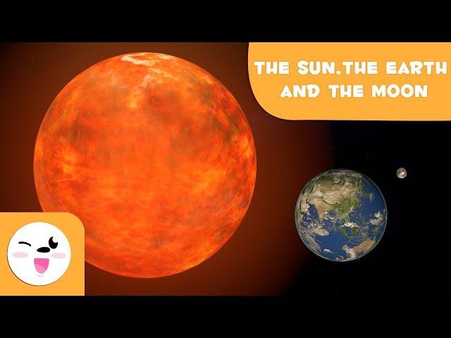 The Sun, Earth, and Moon - Solar System for Kids