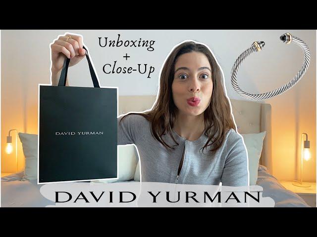 Another David Yurman 5mm Cable Bracelet Unboxing and Review! | Black Onyx, Yellow Gold Combination