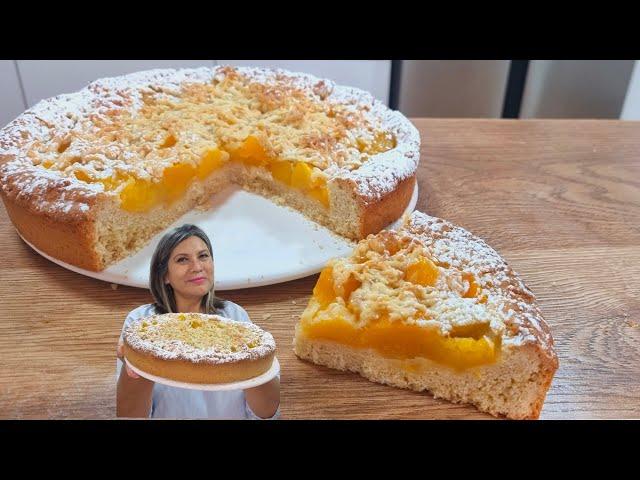 Kuchen de Duraznos con streusel - bien facilito - Silvana Cocina